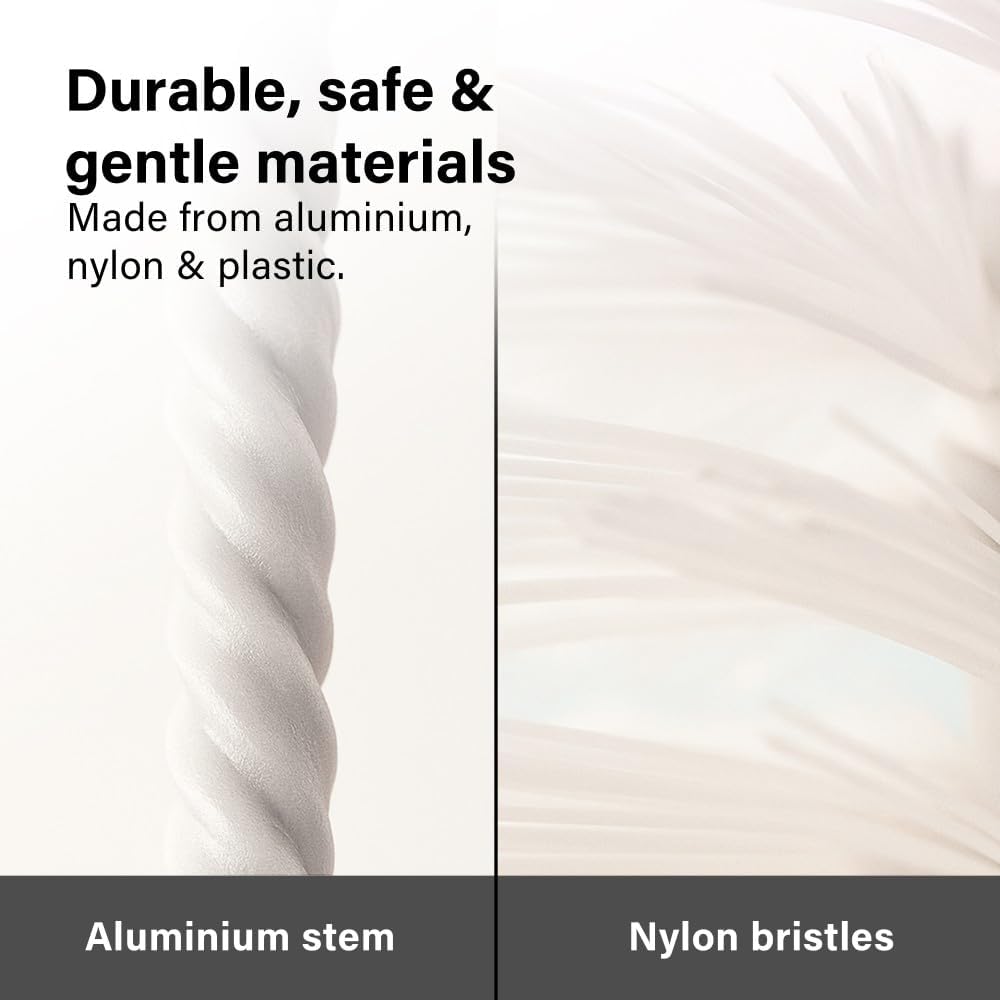 2 In 1 Bottle And Teat Brush With Soft Nylon Bristles And Non Slip Handle