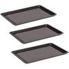 3 Pieces Non Stick Baking Roasting Cooking Trays Set Oven Dish Bakeware Bake Pan