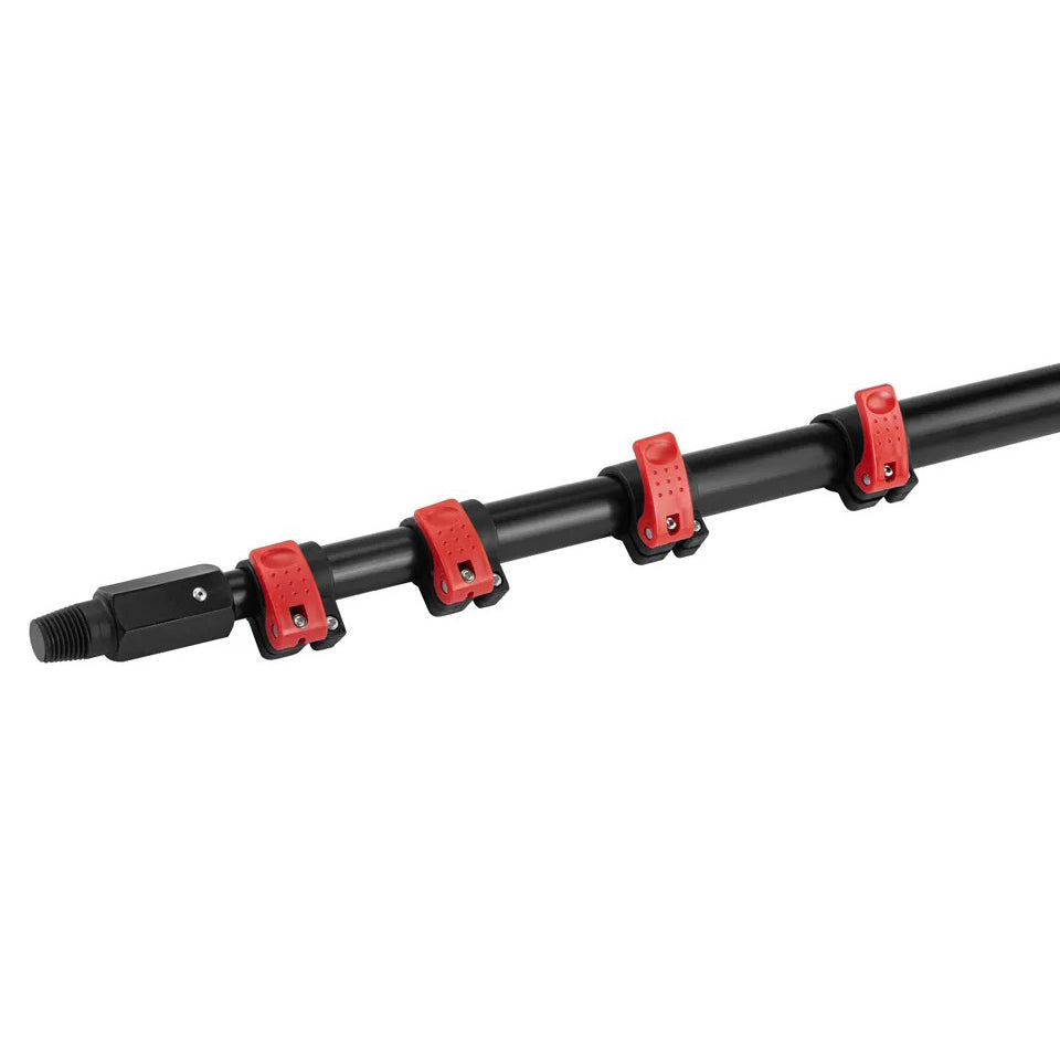 4.6M Triple Telescopic Window Washing Brush Kit Cleaning Extendable Pole Hose