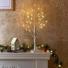 Small Birch Twig Tree Pre-Lit 24 Warm White LED USB Battery Operated Festive