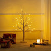 Small Birch Twig Tree Pre-Lit 24 Warm White LED USB Battery Operated Festive