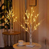 Small Birch Twig Tree Pre-Lit 24 Warm White LED USB Battery Operated Festive