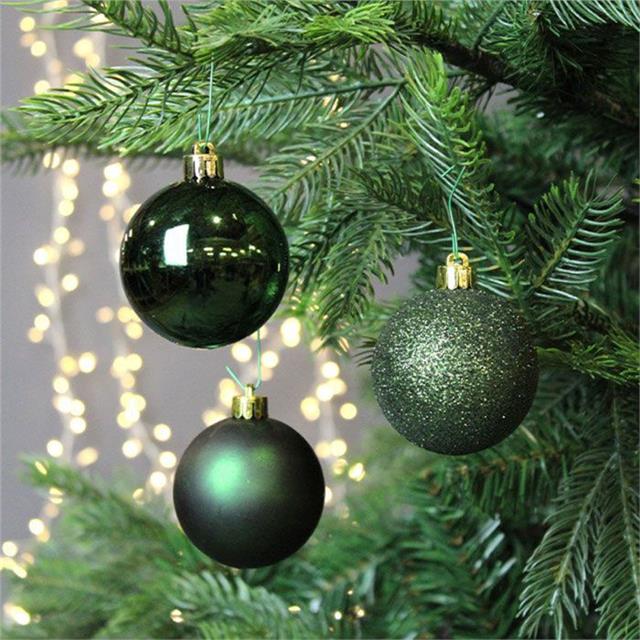 10X Christmas Tree Balls Baubles Xmas Hanging Ornament Home Party Decoration 6CM