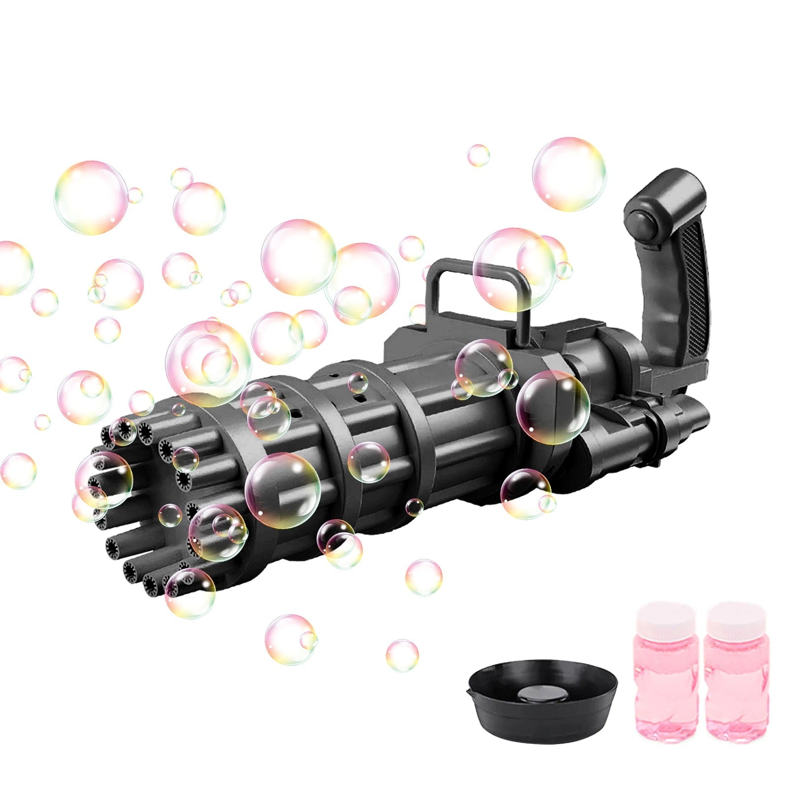 Bubble Machine 8-Hole Blower Automatic Electric Black Pink Gold Summer Outdoor