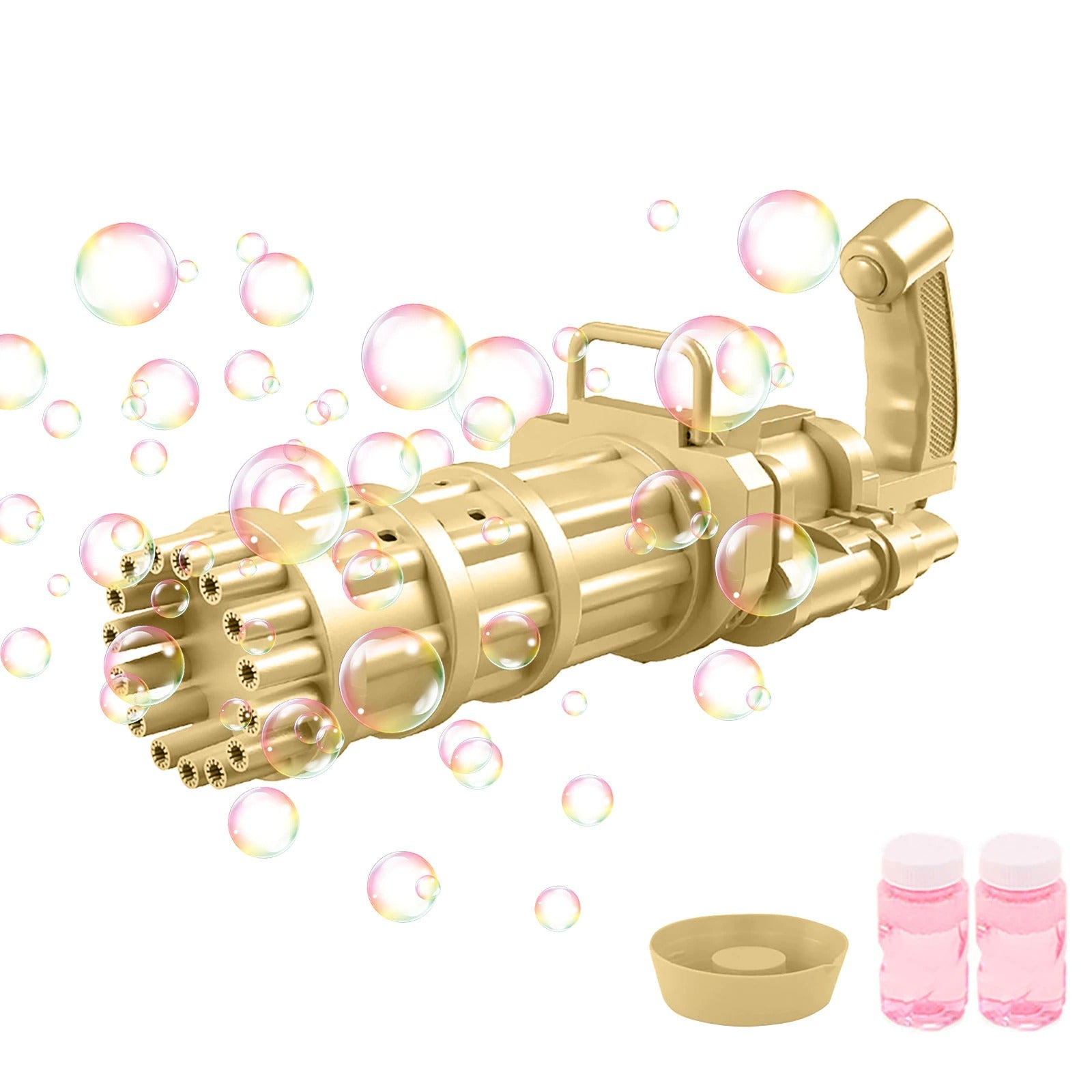 Bubble Machine 8-Hole Blower Automatic Electric Black Pink Gold Summer Outdoor