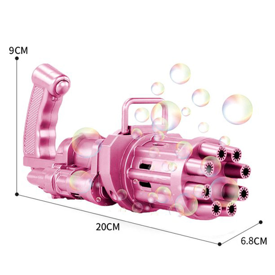 Bubble Machine 8-Hole Blower Automatic Electric Black Pink Gold Summer Outdoor