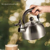 2L Camping Whistling Travelling Kettle Teapot Coffee Pot Portable Travel Hiking