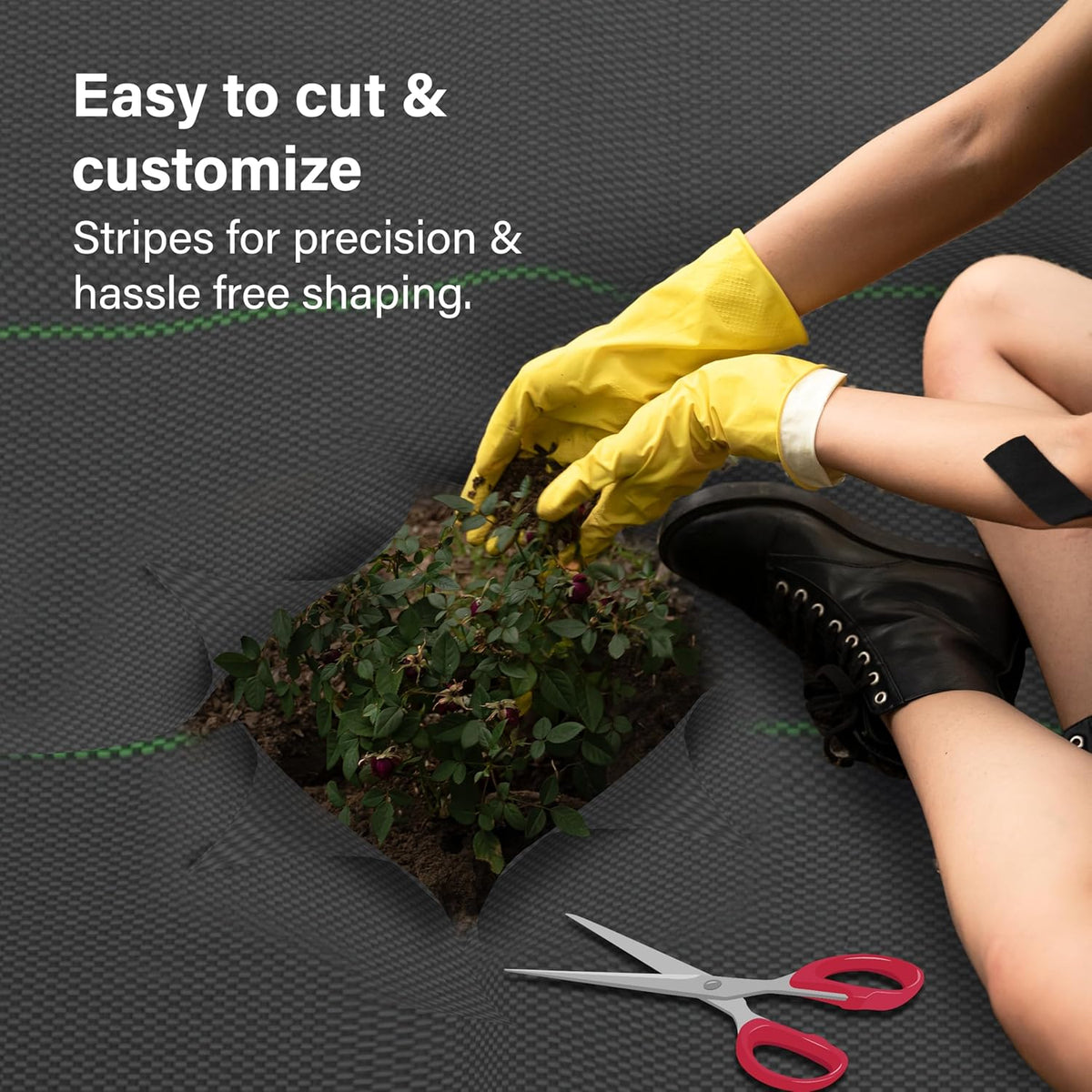 Heavy Duty Weed Control Membrane Garden Barrier Fabric Landscaping Woven Roll