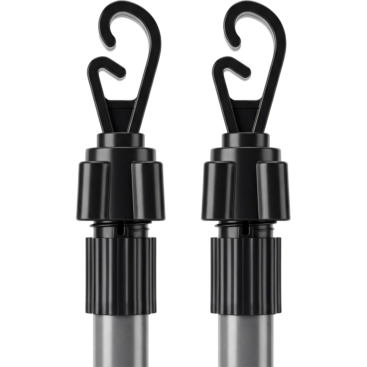 2.4m Telescopic Washing Drying Line Prop Pole Metal Clotheslines Laundry Support