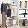 Heavy Duty Clothes Rail Rack Garment Hanging Display Stand Shoes Storage Shelves