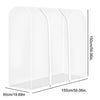 Transparent Clothes Garment Rail Rack Strong Zipped Cover Clear Protective Zip