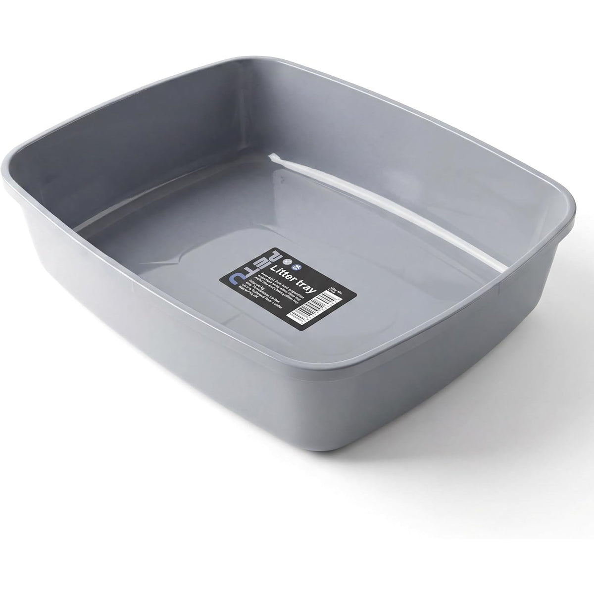 Plastic Cat Litter Tray Open Top Easy Clean Pet Rabbit Toilet 40 x 30 x 9cm