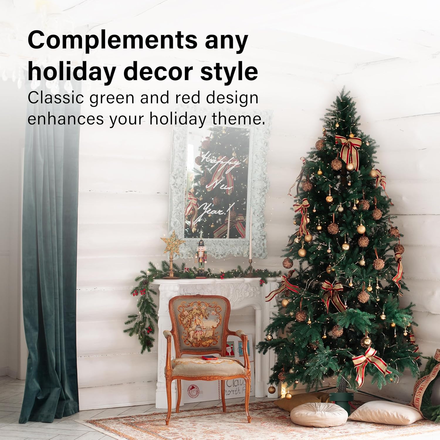 Real Christmas Tree Stand Base Holder Trees Up To 2.3M Tall 12cm Trunk 2L Water