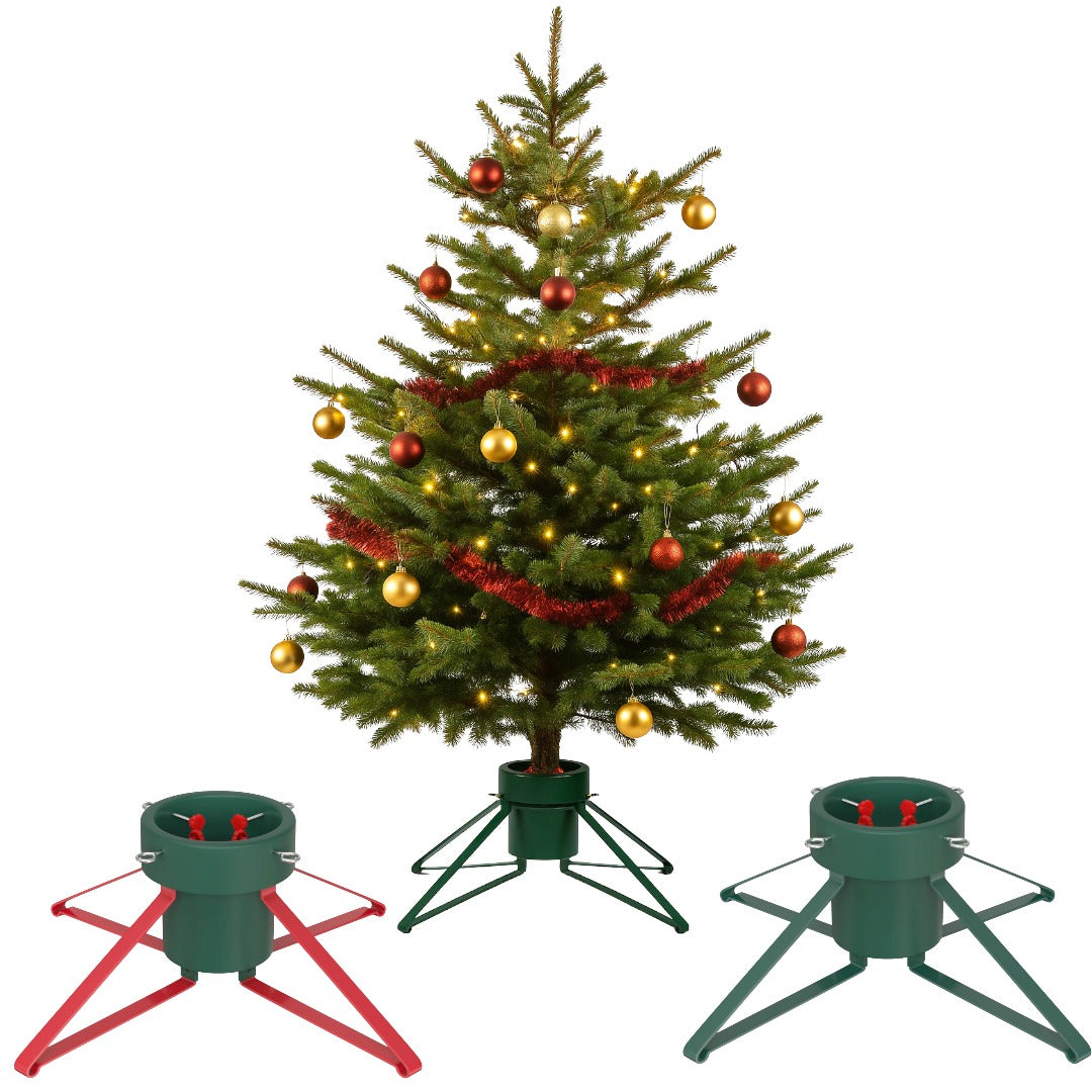 Real Christmas Tree Stand Base Holder Trees Up To 2.3M Tall 12cm Trunk 2L Water