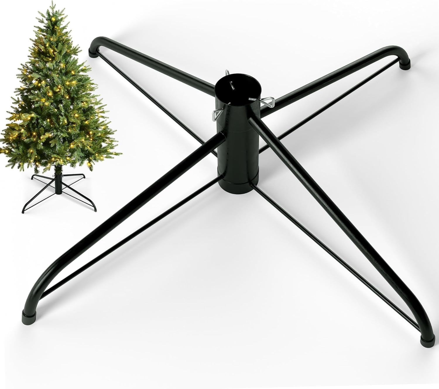 50cm Christmas Tree Stand Base Artificial Trees Up to 7ft Stable Durable Screw