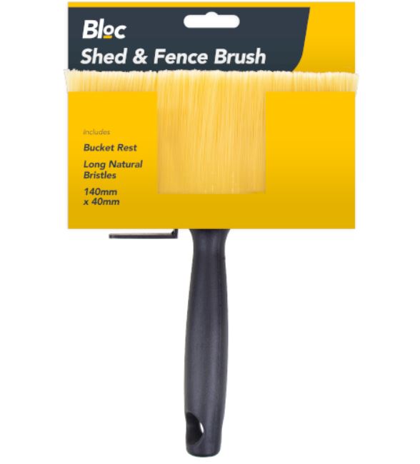 5.5'' Professional Shed Fence Decking Paint Brush Wood Block Paste Wide 140x40mm