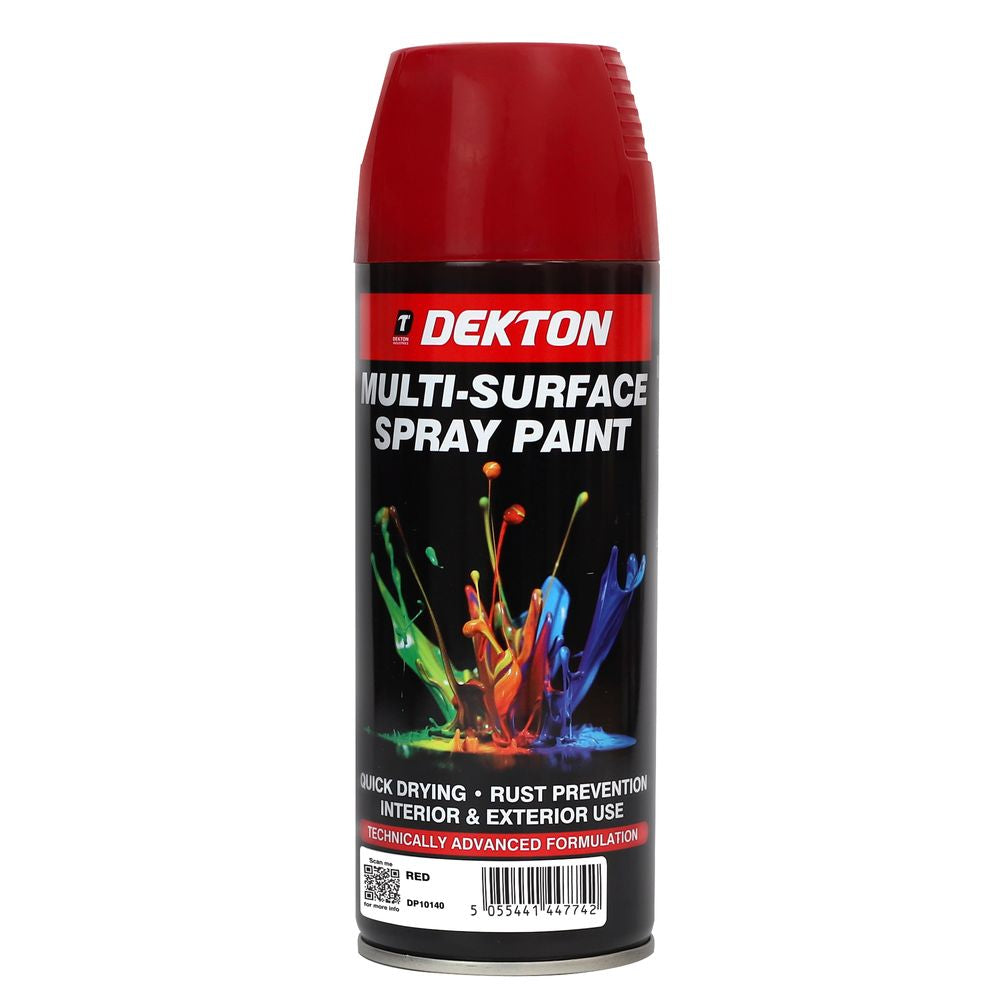 Dekton Multi Purpose Surface Spray Paint Matt Gloss Satin Metal Wood Plastic