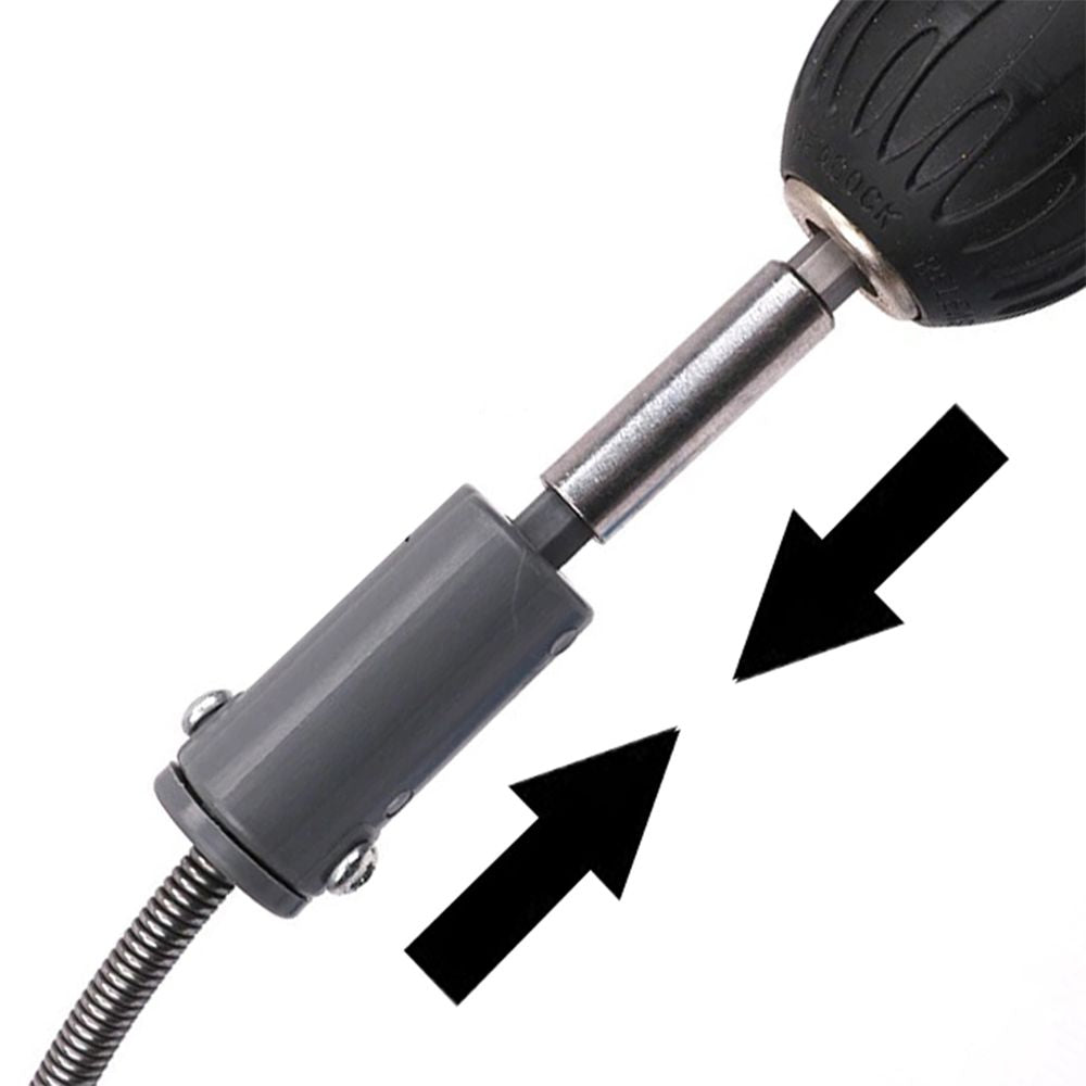 Dekton 7m Drain Auger Unblocker Flexible Pipe Cleaner Sink Unclog Hair Remover