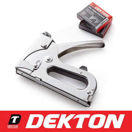 Dekton Staple Gun Heavy Duty Tacker with 800 Staples Upholstery Stapler