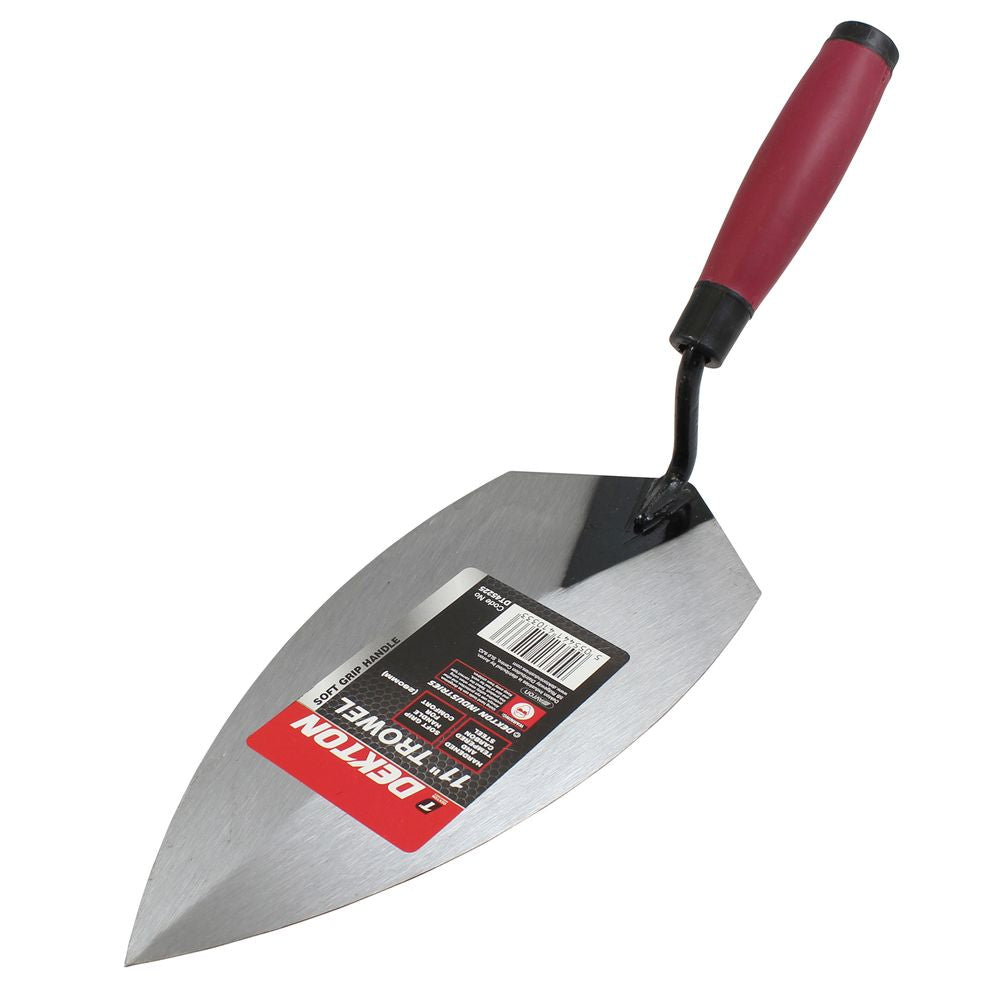 Dekton Brick Laying Trowel Builder Plastering Cement Mortar Soft Grip 11