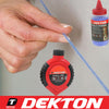 Dekton 2pc Builders Chalk String Line Kit Reel Set 30m (100ft) 4oz Blue Chalk