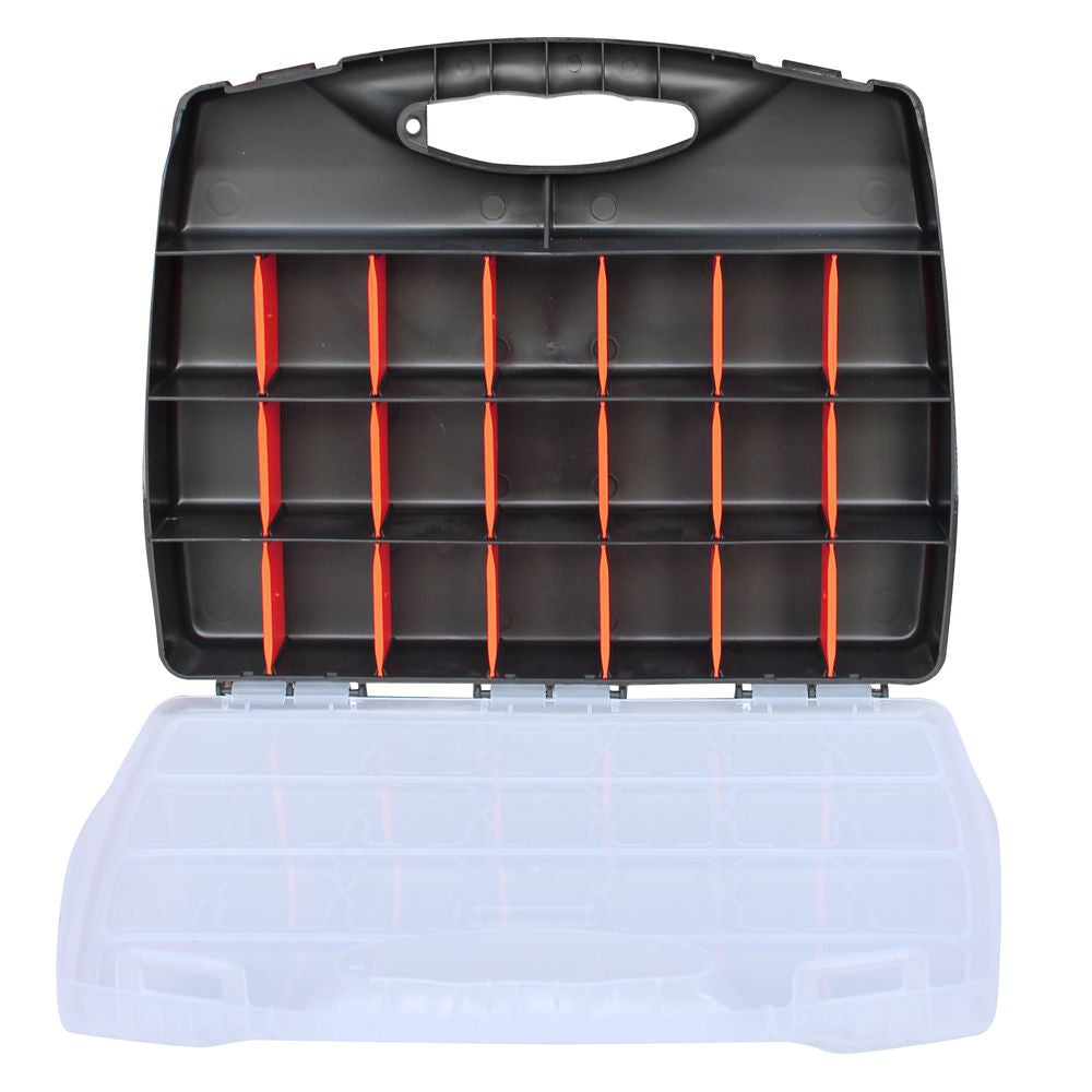 Heavy Duty Tool Storage Box Organiser Compartment Stackable Case DIY Crafts