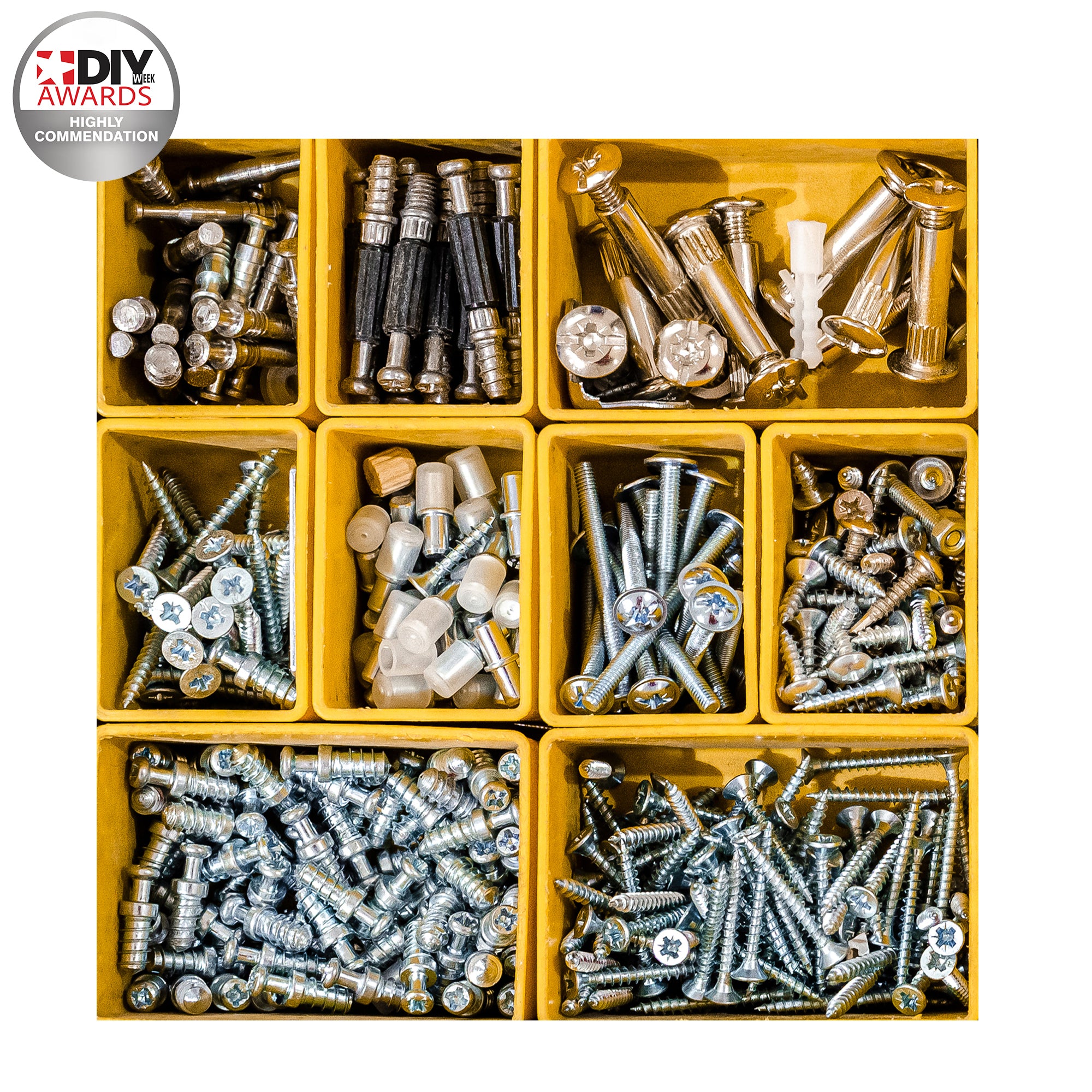 Dekton Heavy Duty Hardware Organiser 8 Removable Storage Boxes Workshop Case
