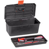 Tool Kit Box Storage Case Removable Tray Carry Handle DIY Organiser Compartment