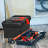 Tool Kit Box Storage Case Removable Tray Carry Handle DIY Organiser Compartment