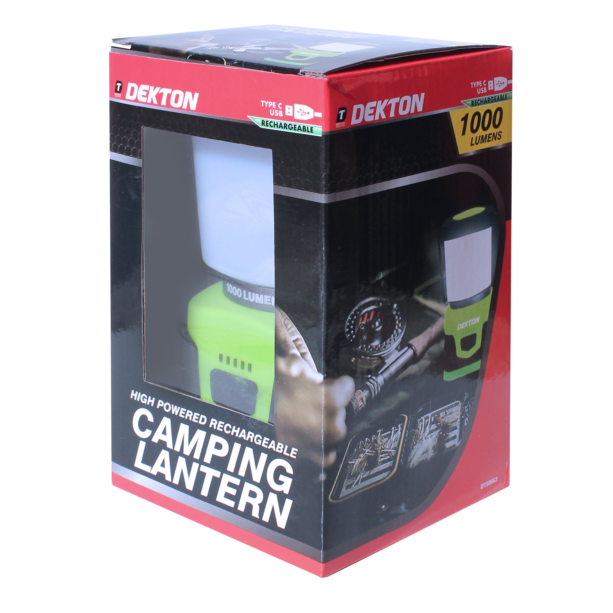 High Powered Rechargeable LED Camping Lantern Portable Power Bank 100 Lumens