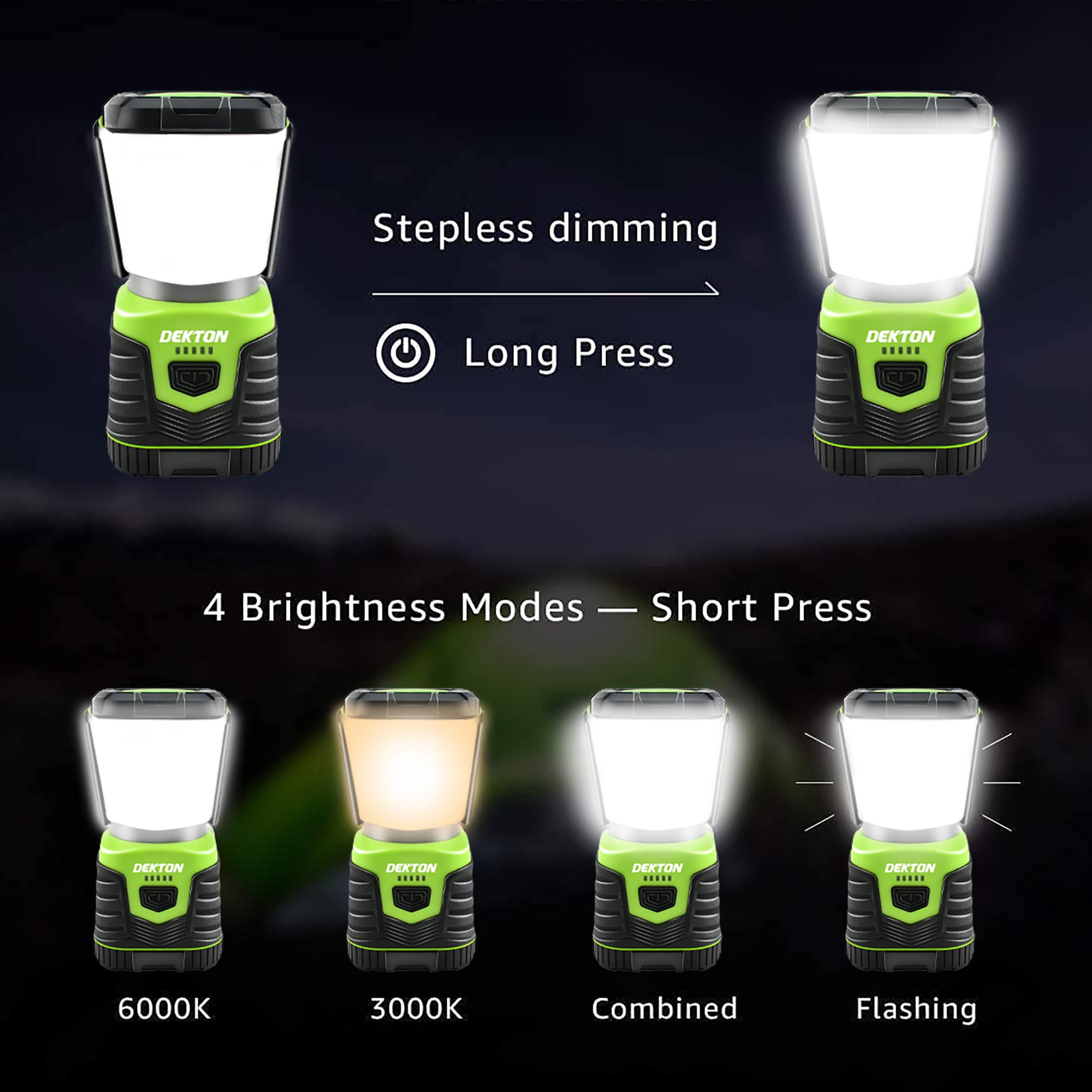 High Powered Rechargeable LED Camping Lantern Portable Power Bank 100 Lumens