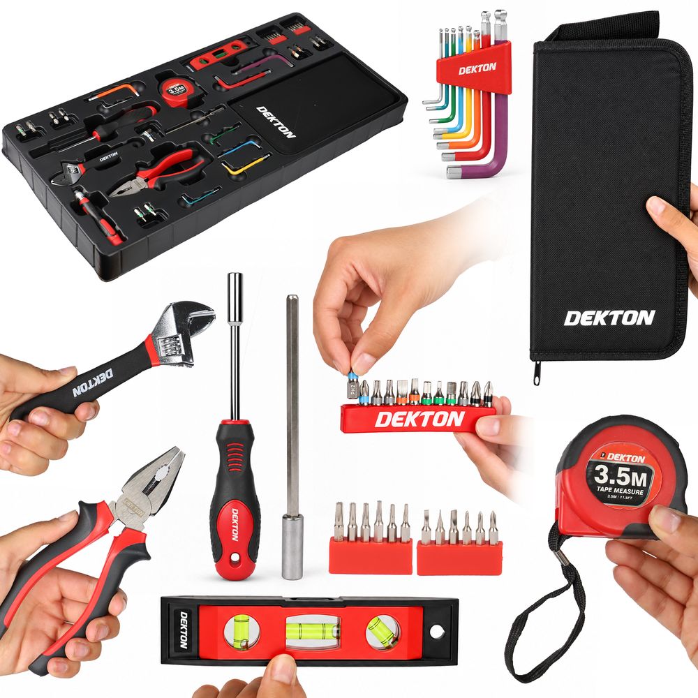 Dekton 40pc Christmas Advent Calendar Tool Kit DIY Hand Tools Pliers Set Gift