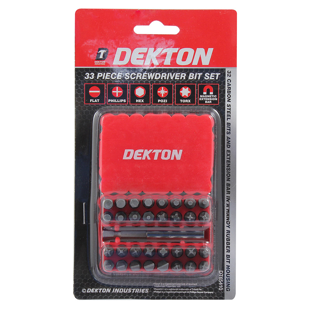 Dekton 33 Pieces Standard Screwdriver Bit Set