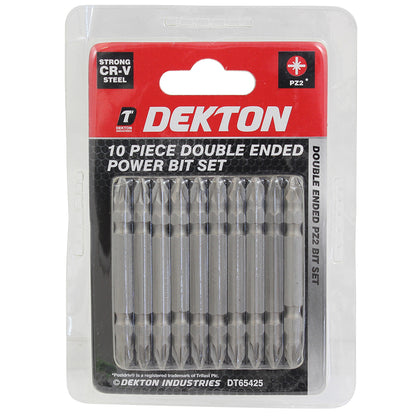 Dekton Set Of 10 Piece Double-Ended Screwdriver Power Bit Set