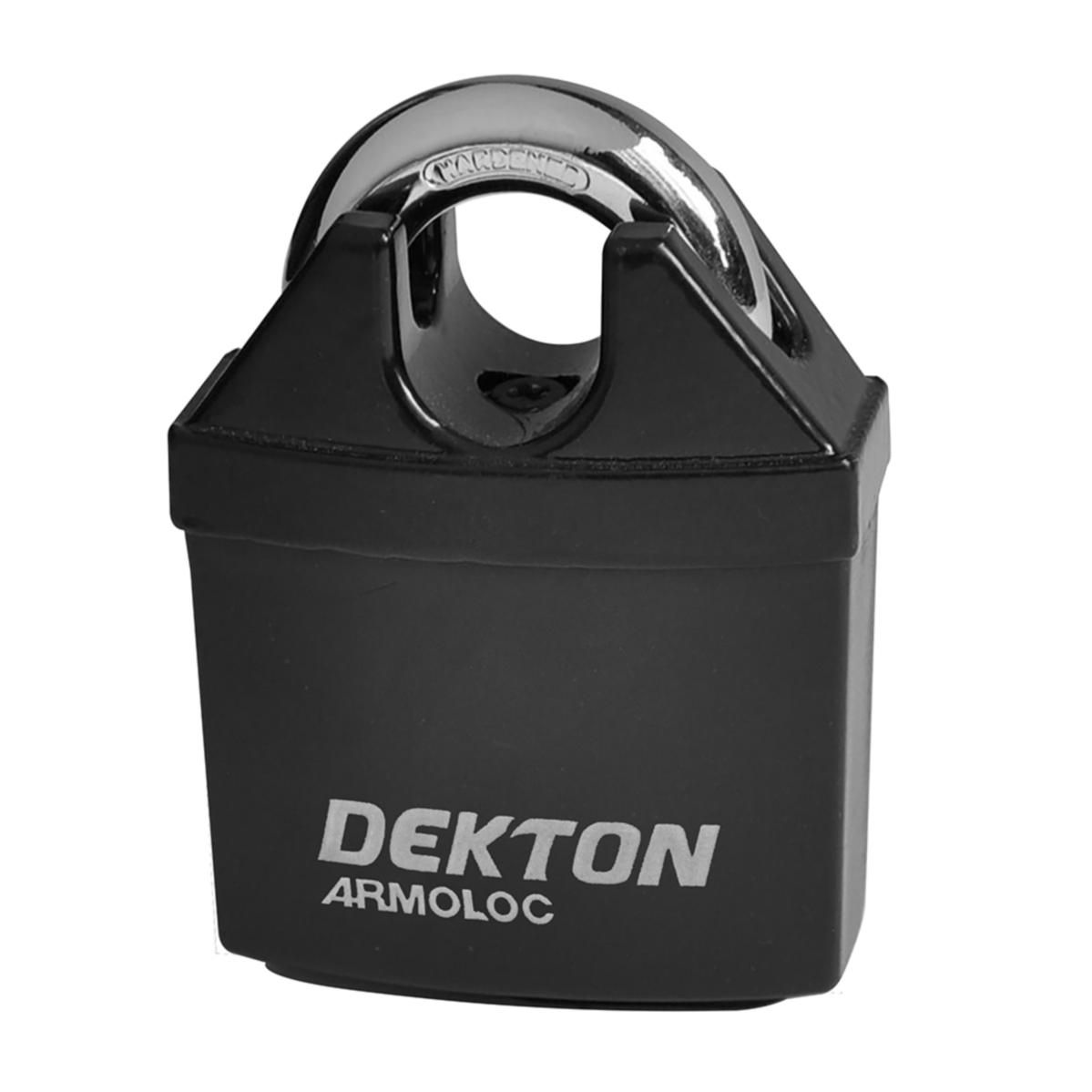 Dekton High Security Closed Shackle Padlock Steel Chain Lock 4 Keys 50mm & 60mm