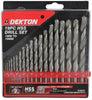 Dekton 19pc Hss Drill Set 1mm To 10mm High Speed Steel Drill Bits, Hss Shank Twist Drill Bits Tools For Wood Plastic And Aluminum