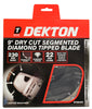 Dekton Dry Cut Segmented Diamond Tipped Blade 9''