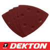 12Pcs Dekton Detail Palm Sanding Pads Triangle Sheets 40 60 80 120 Mixed Grit