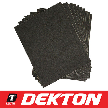 Dekton Wet and Dry Sandpaper Sheets Sand Paper Waterproof Grit 80 Sanding Sheets