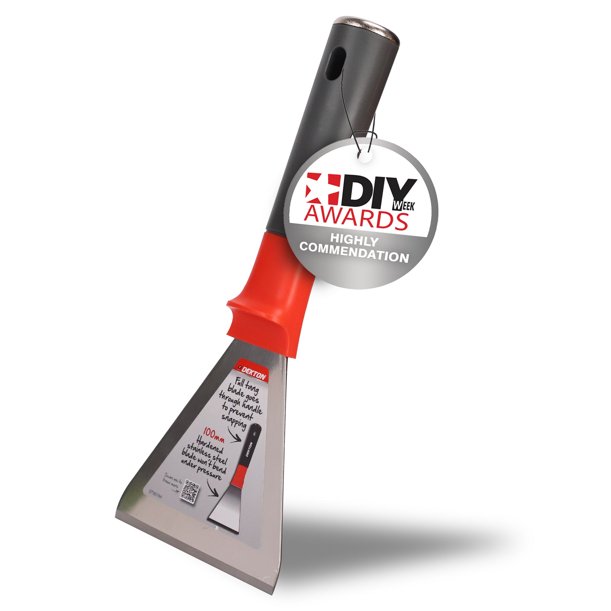Dekton 100mm Professional Stripping Tool Heavy Duty Scraper Paint Wallpaper