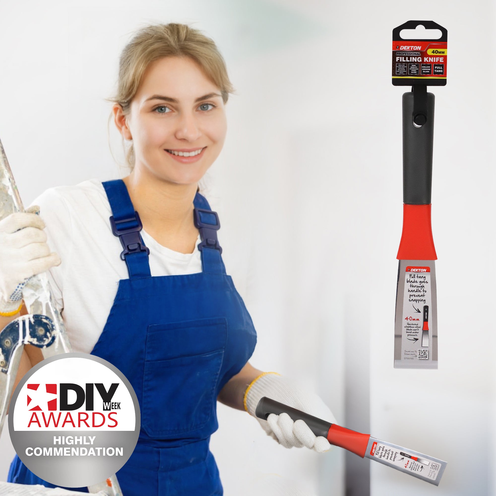 Dekton 100mm Professional Stripping Tool Heavy Duty Scraper Paint Wallpaper
