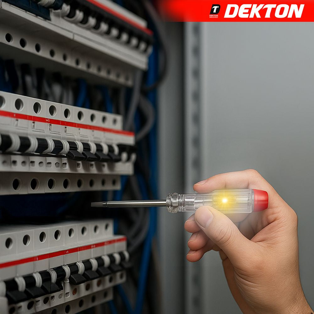 Dekton VDE Insulated Screwdriver Set Electrician Magnetic Tips Phillips Flat