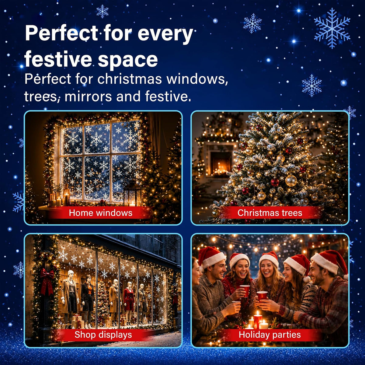 My Christmas Snow Spray Artificial Window Tree Festive Xmas Decor 2 Pack 300ml