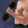 Deluxe 20kg Dumbbells Weights Barbell Body Building Set Gym Kit Fitness Home Gym