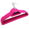 Coat Clothes Hangers Velvet Flocked Non Slip Curved Trousers Dresses Slim 10PK