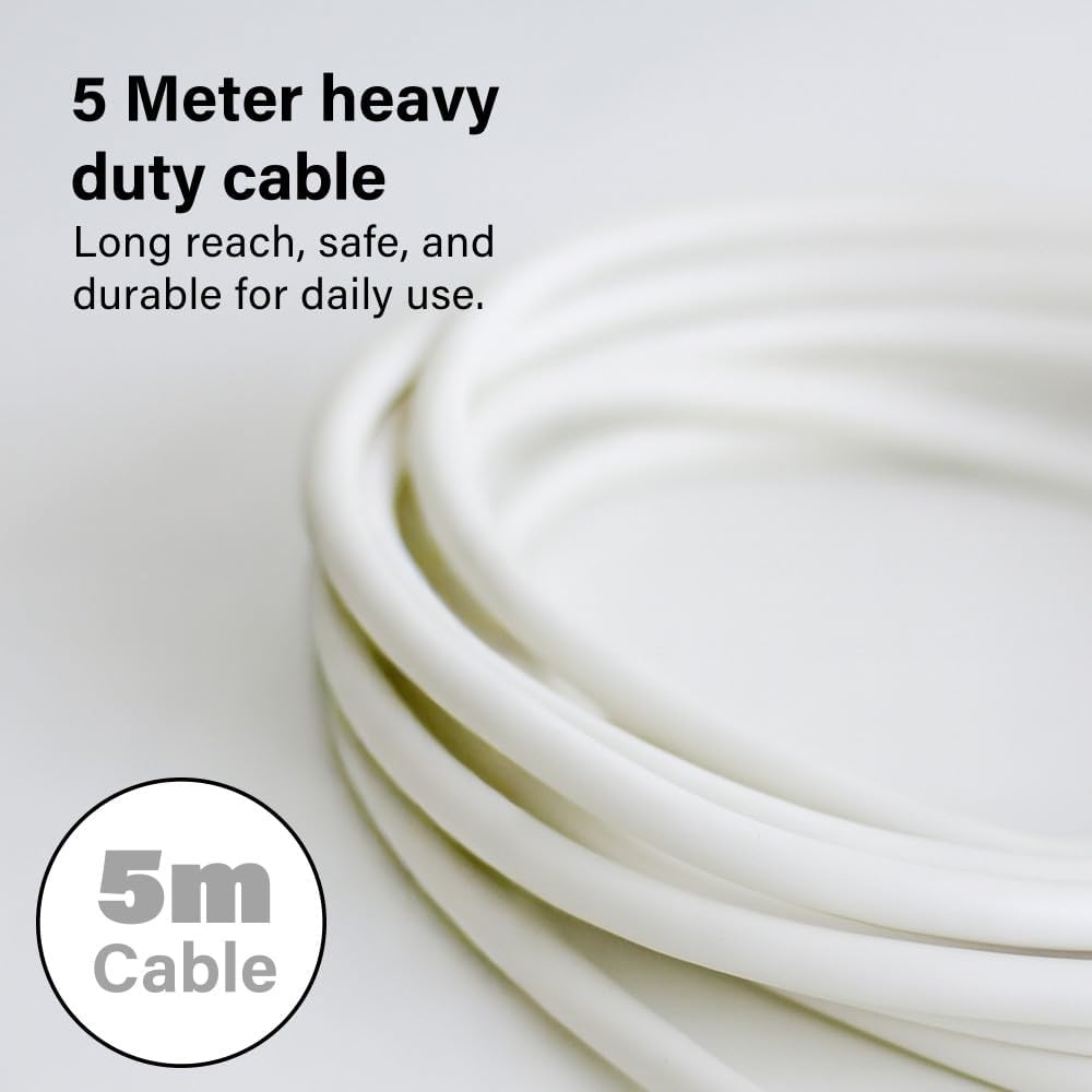 4 Way Extension Lead 2M / 5M Heavy Duty Long Cable Multi Socket Power Extension