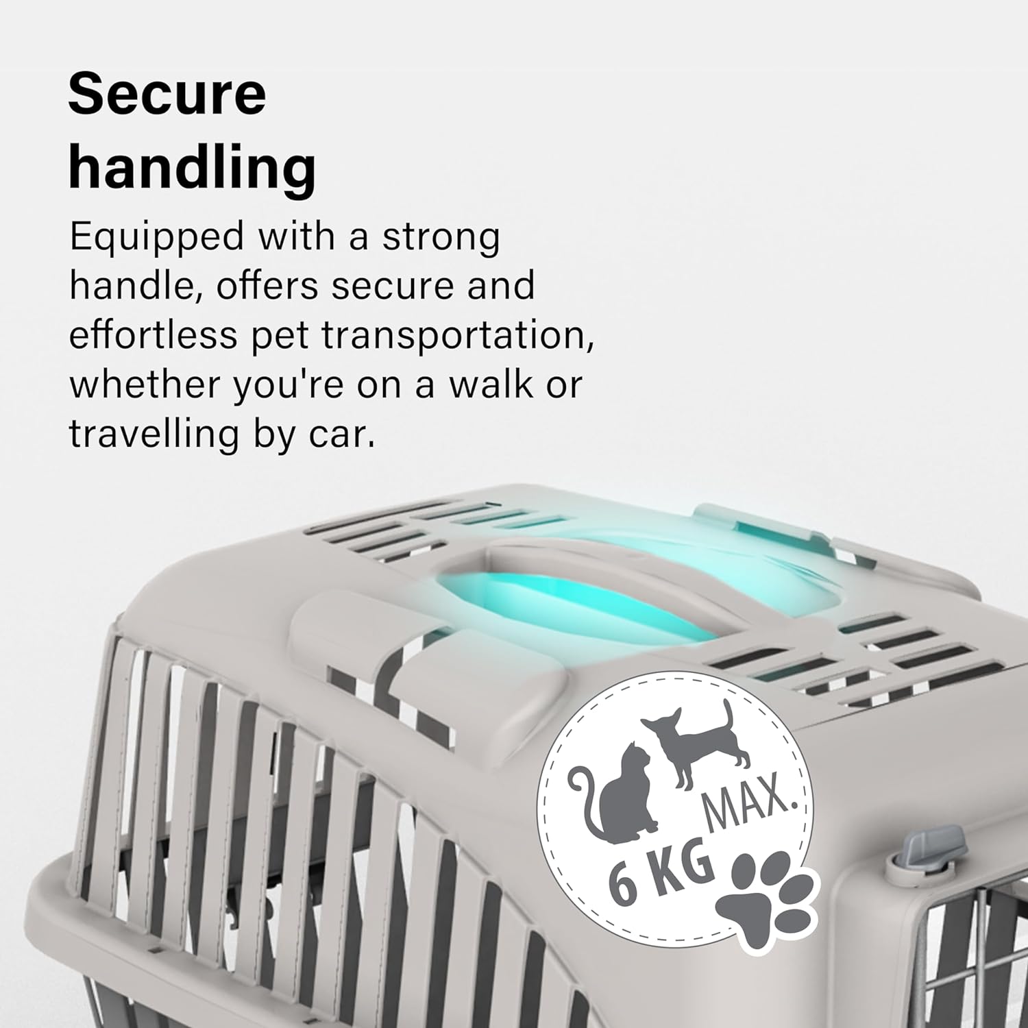 Pet Carrier Metal Door Dog Cat Carrier Safe Comfortable Travel Airline Approved