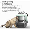 Pet Carrier Metal Door Dog Cat Carrier Safe Comfortable Travel Airline Approved