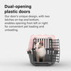 Pet Carrier Plastic Door Dog Cat Carrier Safe Comfy Travel Airline Approved