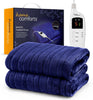 Large Electric Heated Blanket Throw Fast Heating 160x130cm  9-Hours Auto-Off